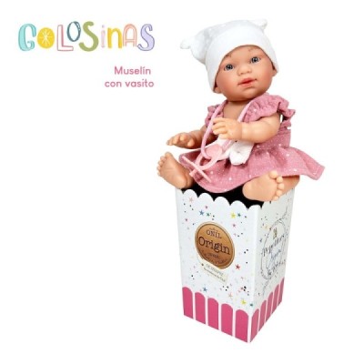 GOLOSINAS MUSELÍN CON VASITO 26CM