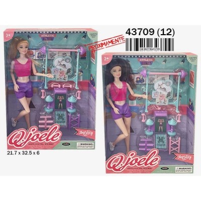 MUÑECA GIMNASTA con Accesorios