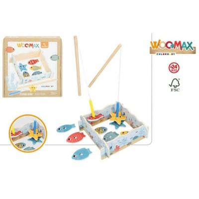 WOOMAX ZOOKABEE-JUEGO MADERA PESCA  24M