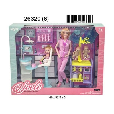 MUÑECA CLINICA DOCTORA ACCESORIOS