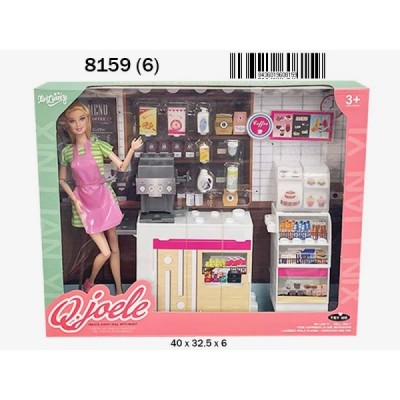 MUÑECA CAFETERÍA ACCESORIOS