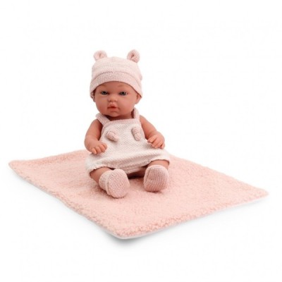BEBÉ 30CM CONJUNTO DE PUNTO ROSA