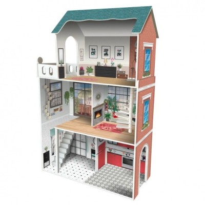 CASA DE MADERA  DE MUÑECAS SOHO 3 PISOS