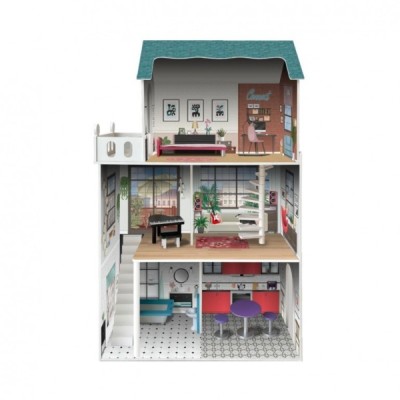 CASA DE MADERA  DE MUÑECAS SOHO 3 PISOS