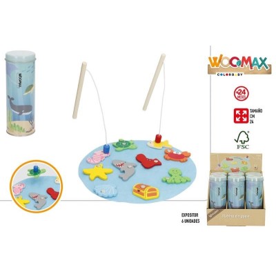 WOOMAX-JUEGO PESCA MADERA