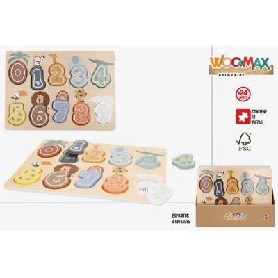 WOOMAX-PUZZLE NUMEROS MADERA