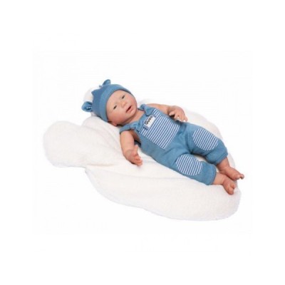 REBORN SILICONA DAVID CON PELELE AZUL DE PUNTO