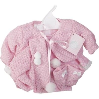 Conjunto Vestido para Muñeca 42 cm Rosa