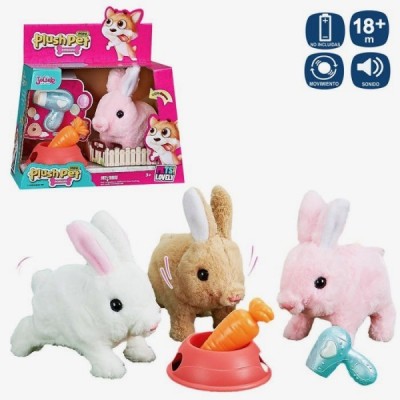 MASCOTA CONEJO ANDADOR 20 CM- 3 Modelos