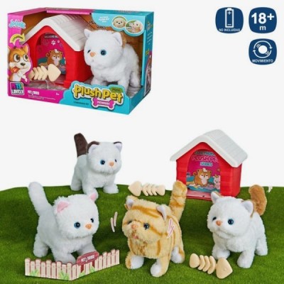 MASCOTA GATO ANDADOR 20 CM 4Colores