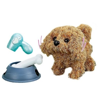 MASCOTA PERRO ANDADOR CON ACCESORIOS 20 CM