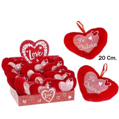 CORAZON TE QUIERO BRILLANTE 20CM.