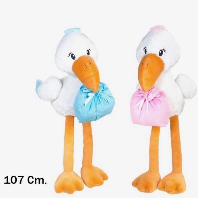 CIGÜEÑA GIGANTE 107CM. 2 COLORES