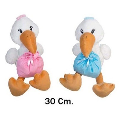 CIGÜEÑA 30CM. 2 COLORES