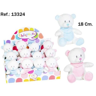 OSITO PAÑUELO 18CM. -2 COLORES