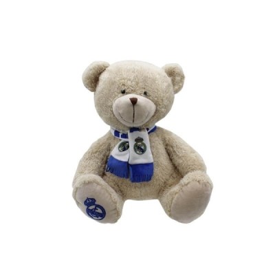 Real Madrid Peluche Osito con Bufanda 35 cm.