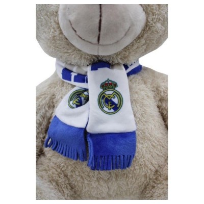 Real Madrid Peluche Osito con Bufanda 35 cm.