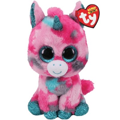 Ty Beanie Boo,  GUMBALL PINK UNICORNIO 15CM