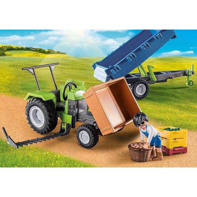 Playmobil 71249, Tractor con remolque