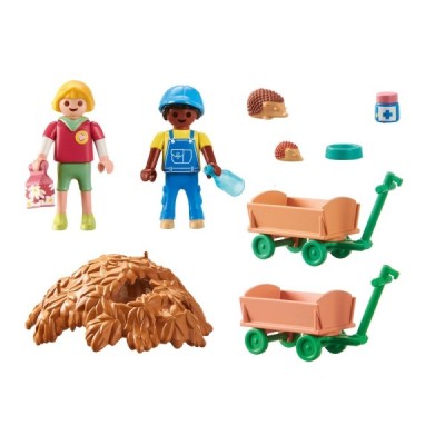 Playmobil 71512, Cuidados de la familia de erizos