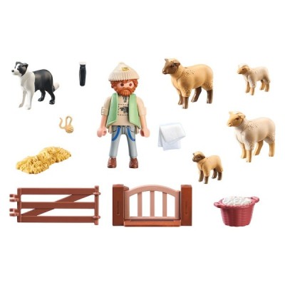 Playmobil 71444, Pastor con rebaño de ovejas
